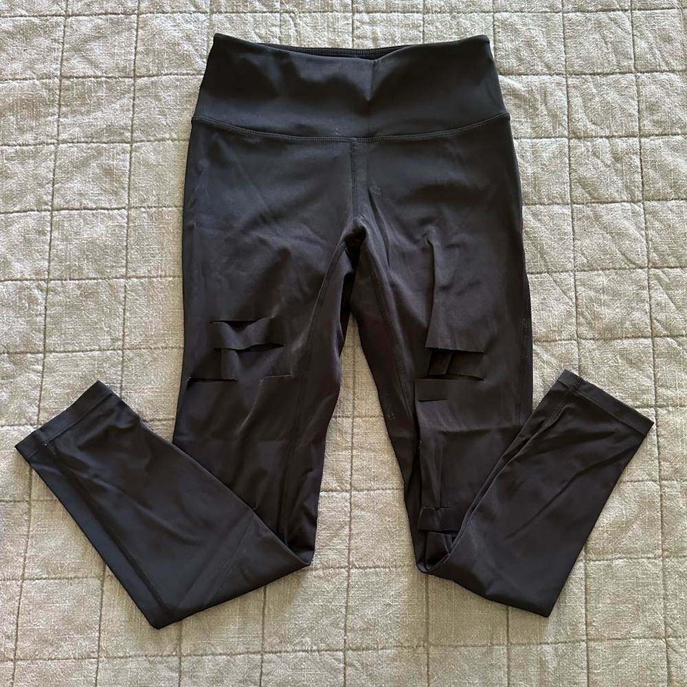 ZYIA Black Slash Luxe Leggings